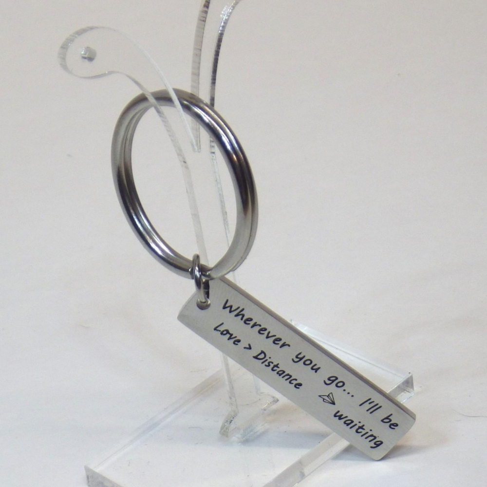 SALE! Long Distance Keychain Keepsake Friendship Gift Love Graduation Grad Gift